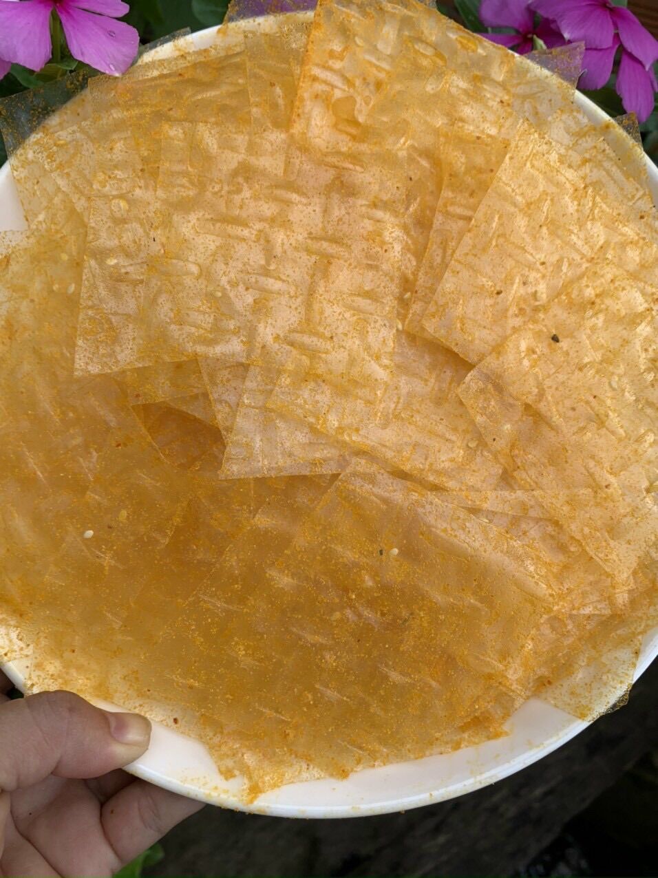 Bánh Tráng vuông trộn phô mai ( bịch 500gr ) thơm beo béo-không cay.