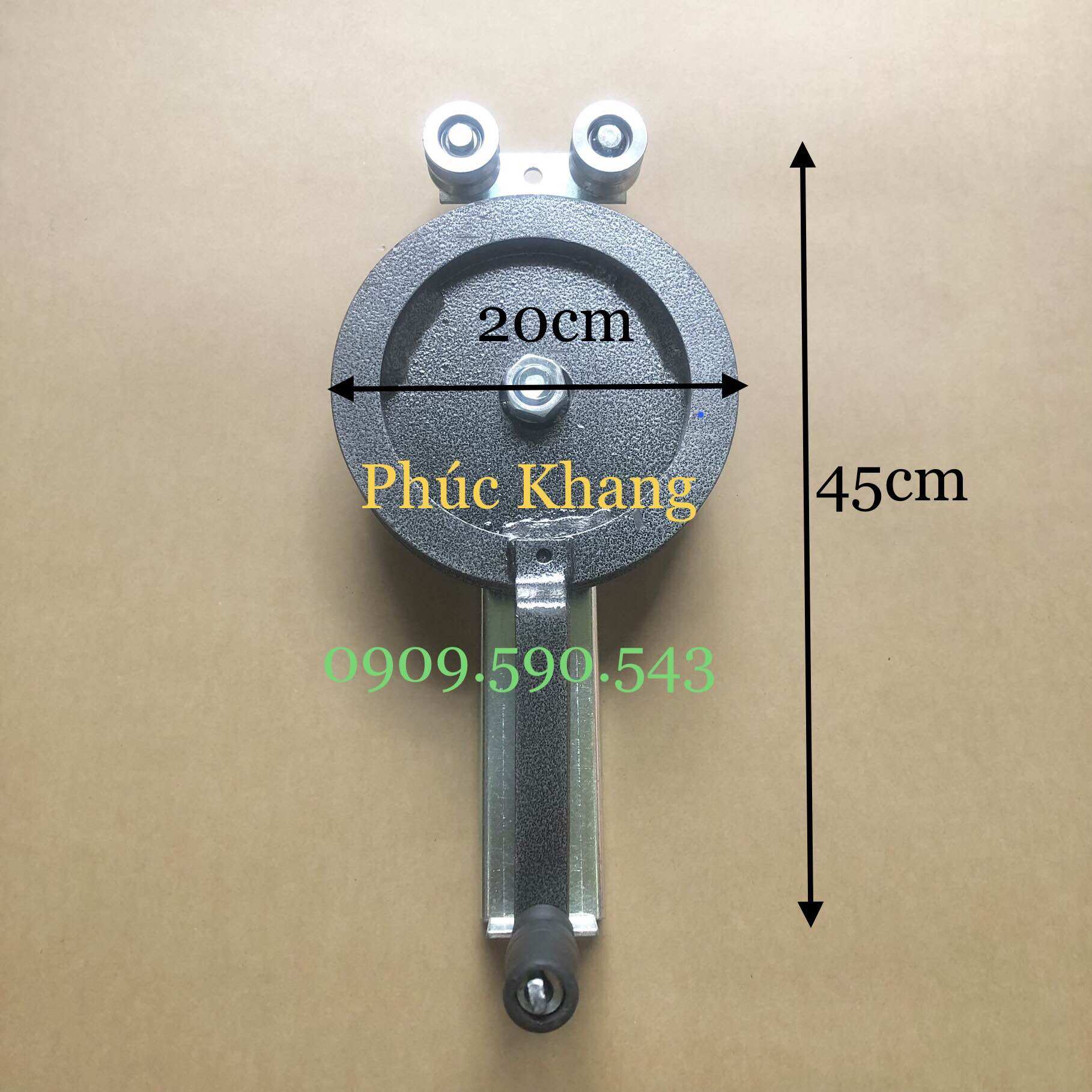 Tay quay mái bạt xếp - Mái trượt ( puly 2 rảnh)
