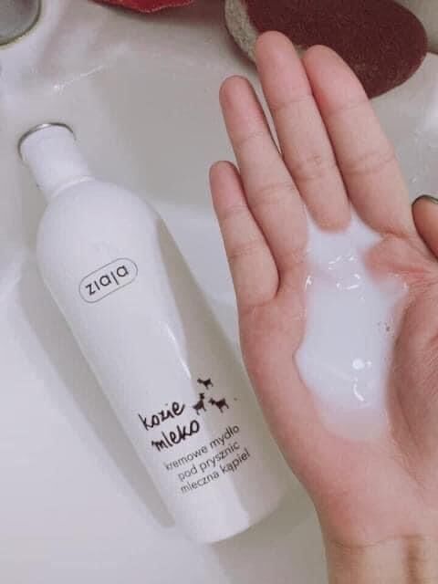 Sữa tắm dê trắng da 500ml Ziaja hàng Ba Lan