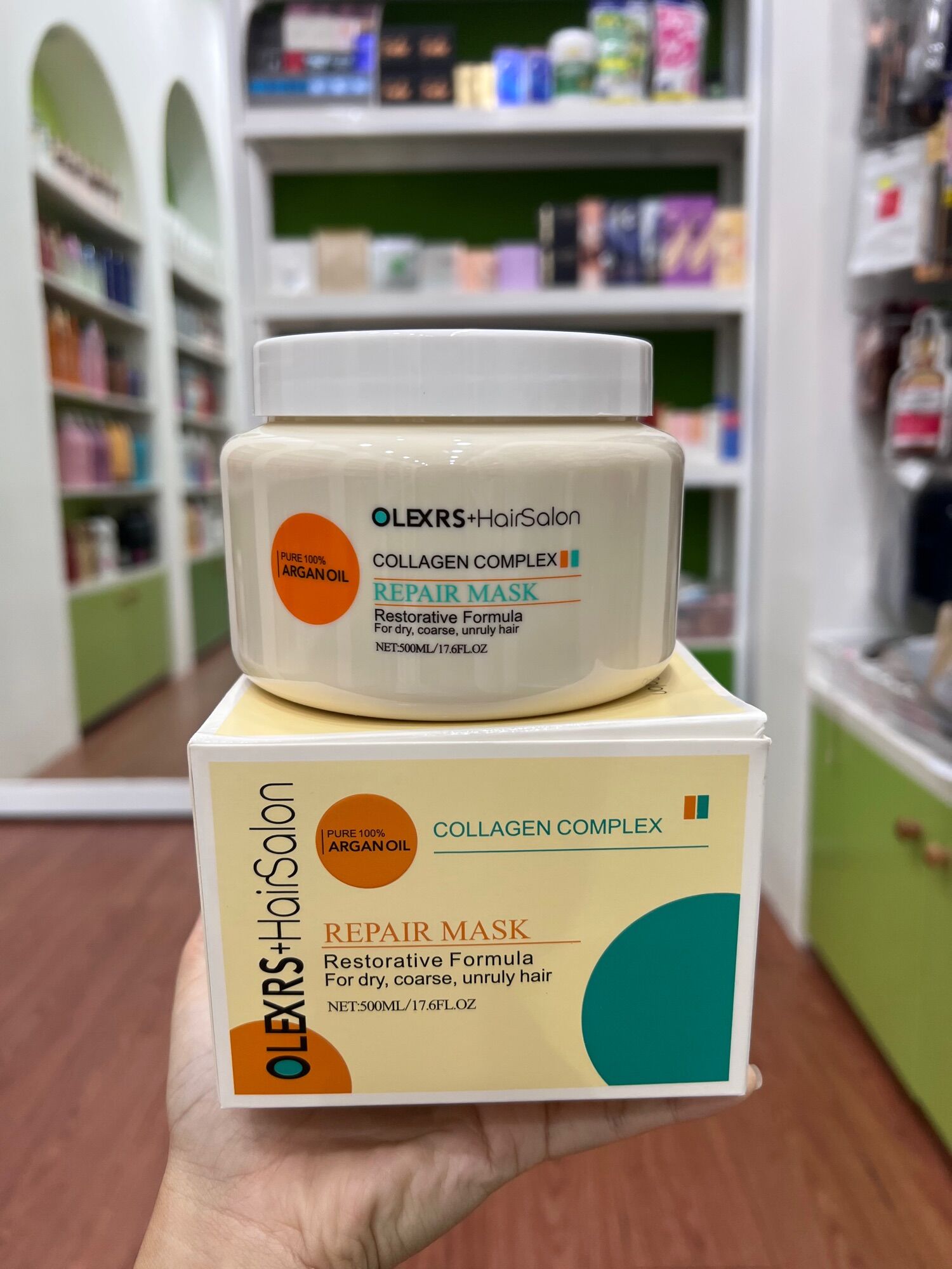 Kem Hấp Ủ Tóc Olexrs Collagen Anh 500ml