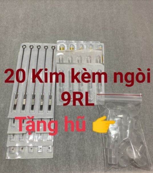 🎁 Kim xăm và ngòi 20 cái 9RL chạy khung