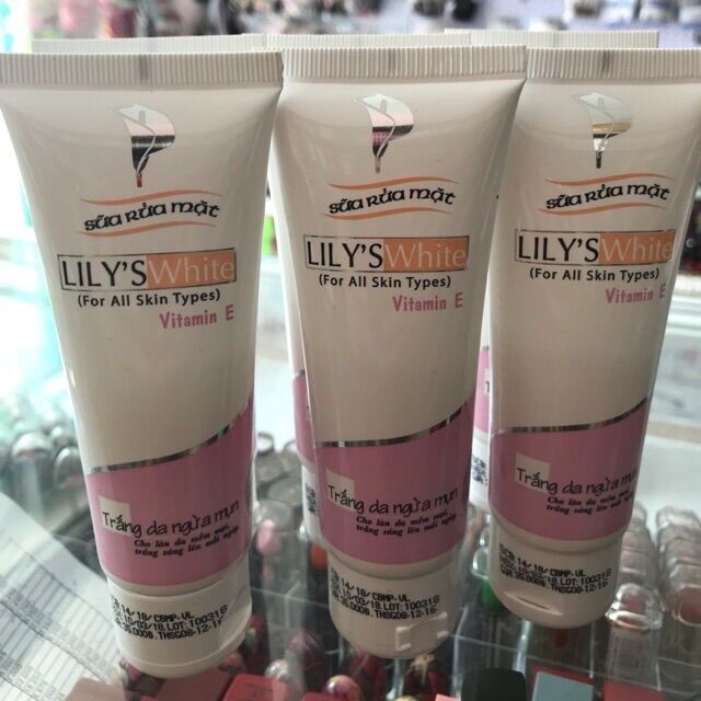 [HCM]Sữa rửa mặt sáng da - ngừa mụn Lily’s white