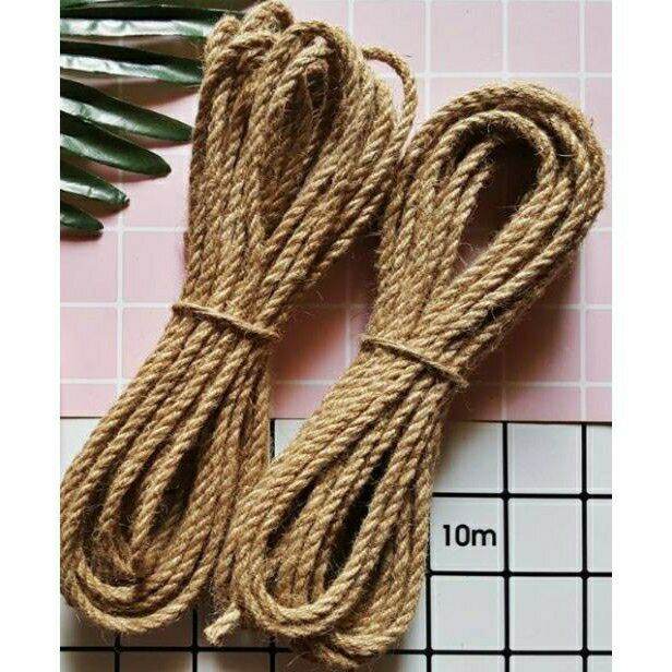 Cuộn 10m dây thừng dây gai trang trí handmade 5mm