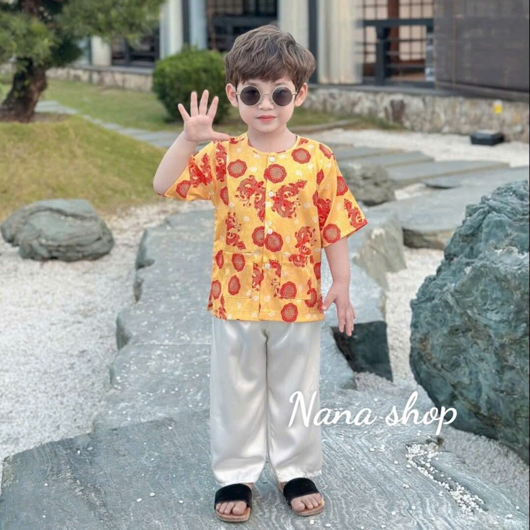 Bà ba cho bé/ Bộ bà ba bé trai bé gái chất lụa mềm mịn mát size 7ky - 25ky