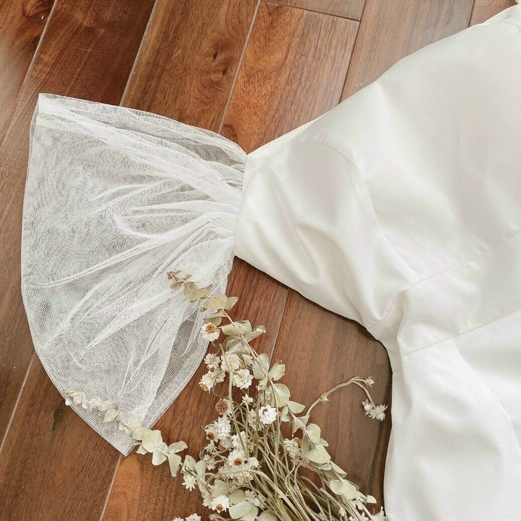 Đầm Dài Phối Tay Voan(Có 3 Màu)