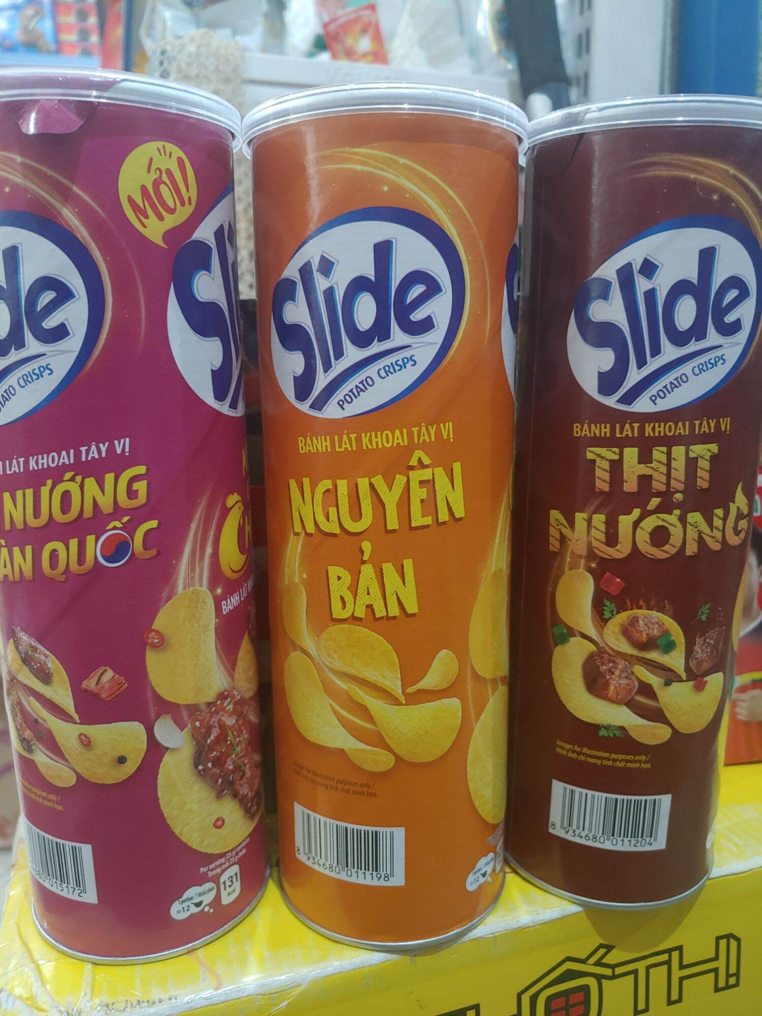 Bánh lát khoai tây Slide các vị hộp 160g