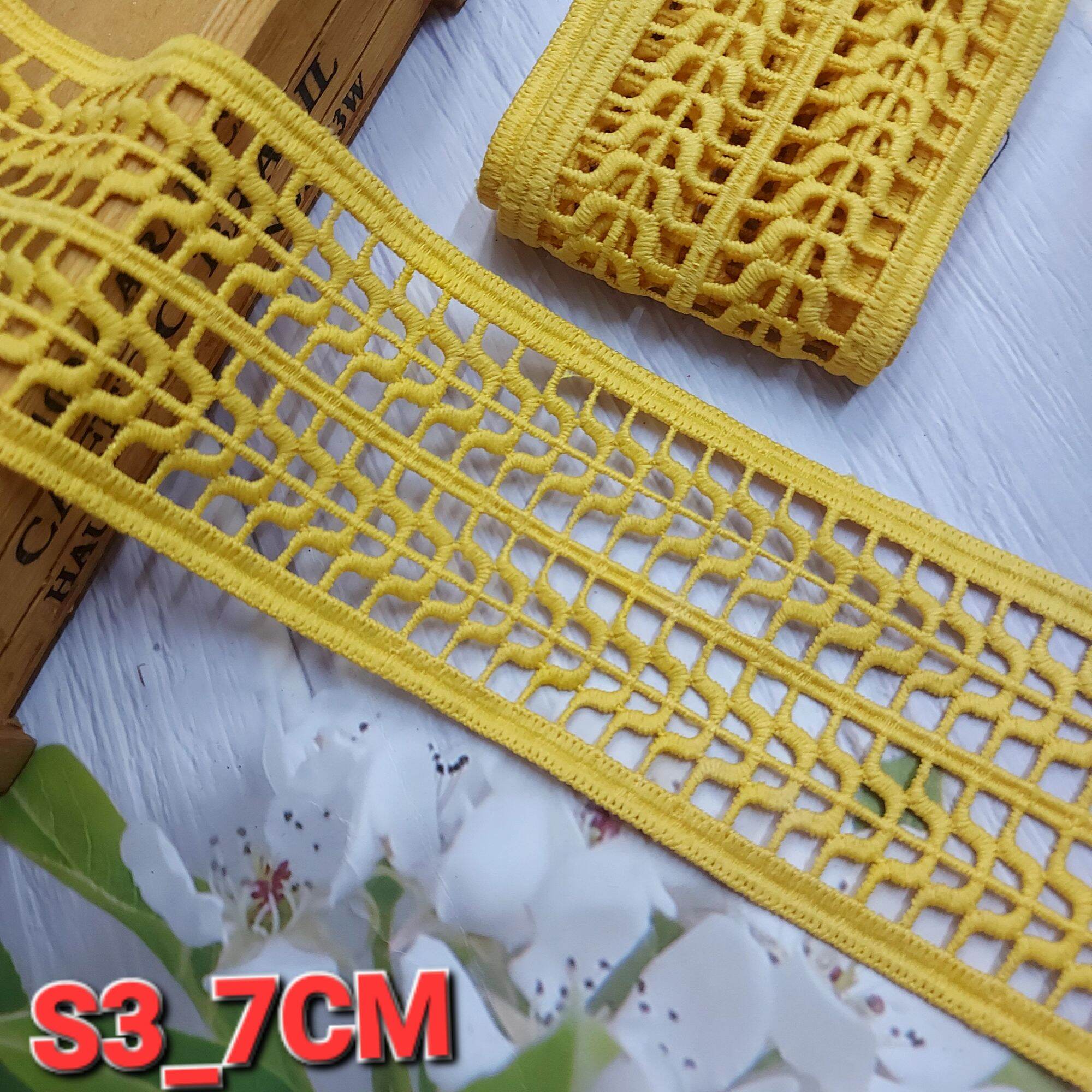 Ren chỉ cotton , phụ kiện may vá, bản rộng 5cm đến 7cm
