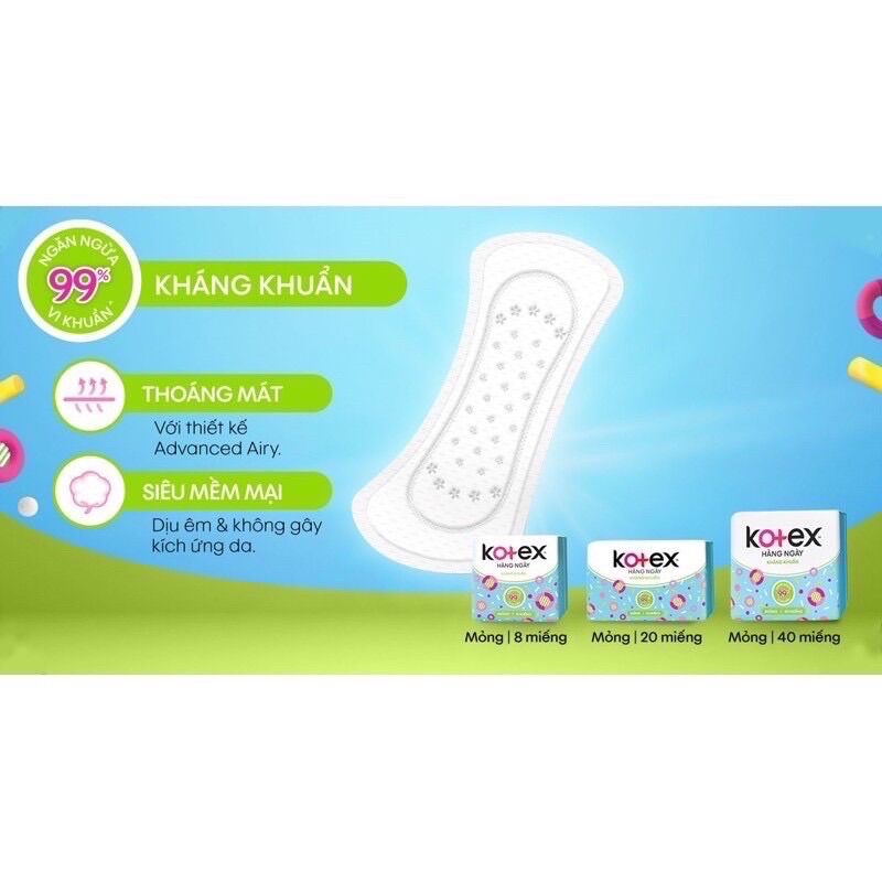 Băng vệ sinh Kotex hàng ngày 40 miếng