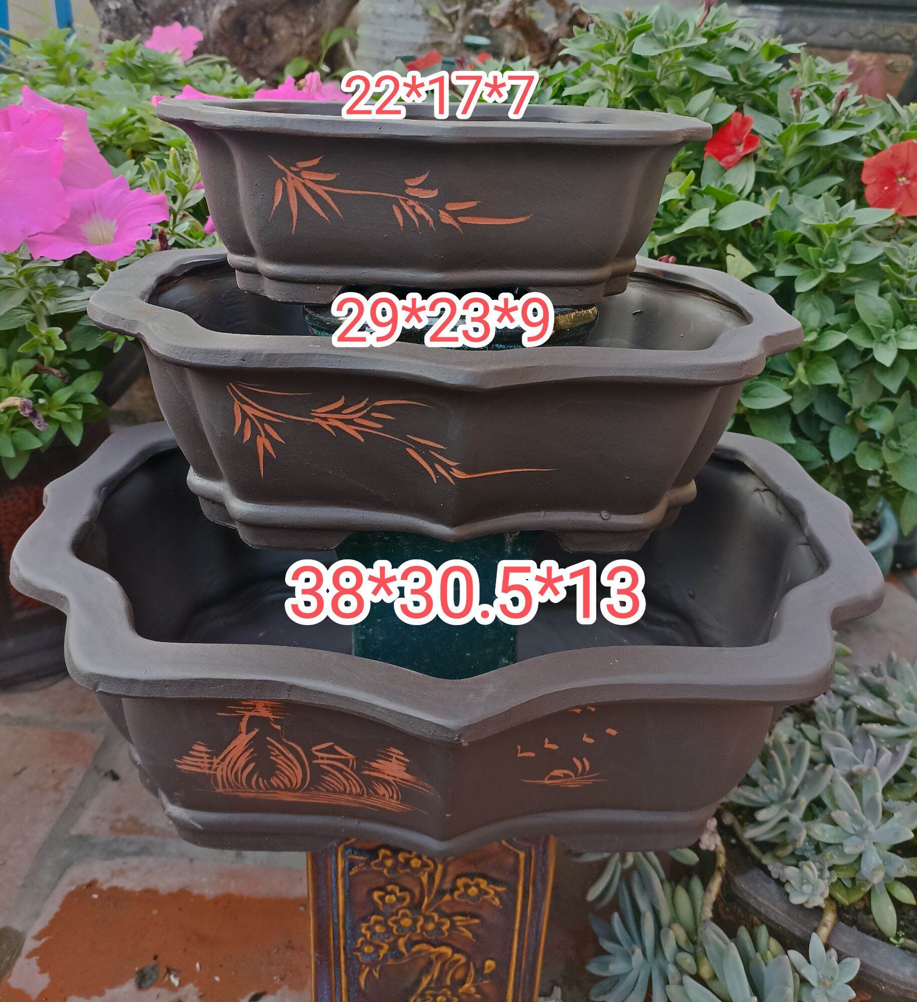 Bộ 3 chậu múi cao cấp