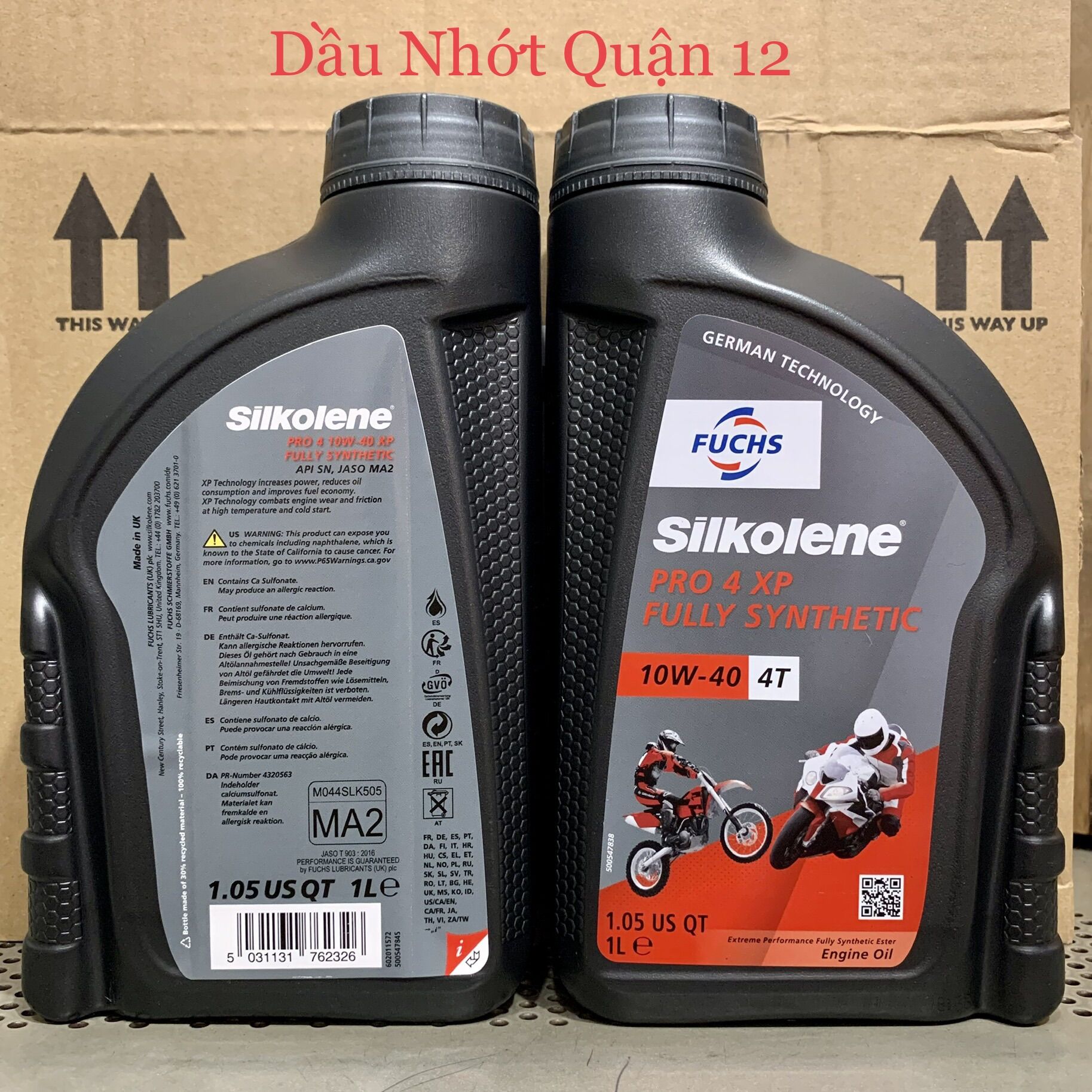 Nhớt fuchs silkolene pro 4 10w-40 mẫu tem xuất châu á - made in uk