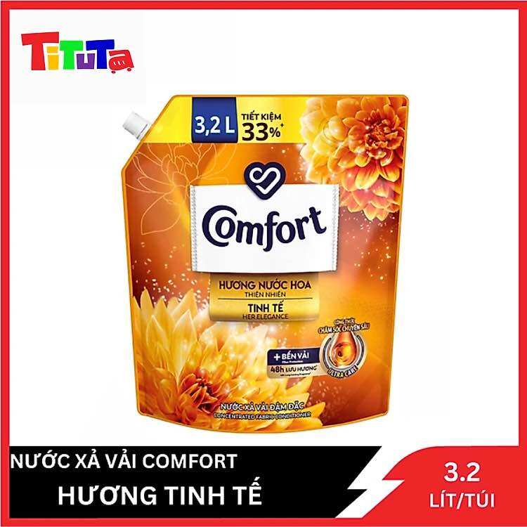 Nước Xả Vải Comfort Hương Nước Hoa Thiên Sophia (3.1l)( mầu vàng )