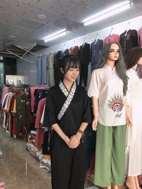 ĐỒ LAM ĐI CHÙA - MẪU NỮ LỤA PHỐI NƠ LOẠI 1