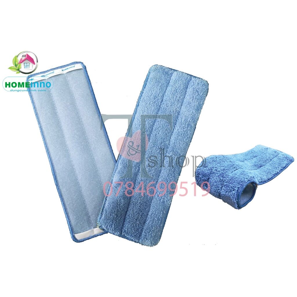 Tấm vải lau nhà thay thế cây lau nhà tự vắt 2 ngăn thông minh homeinno