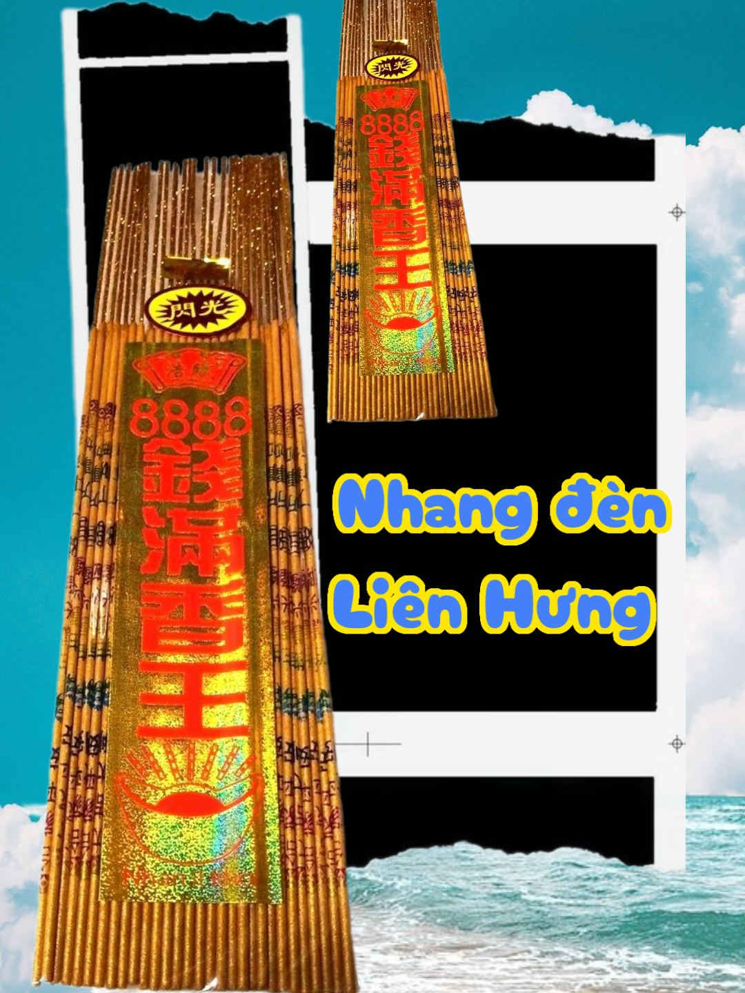 1 thẻ nhang chớp cây nhỏ 32cm, 40cm, 50cm