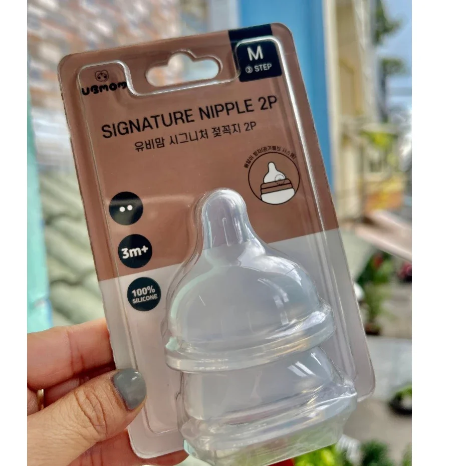 Núm ty bình sữa Ubmom Hàn Quốc size S, M, L +