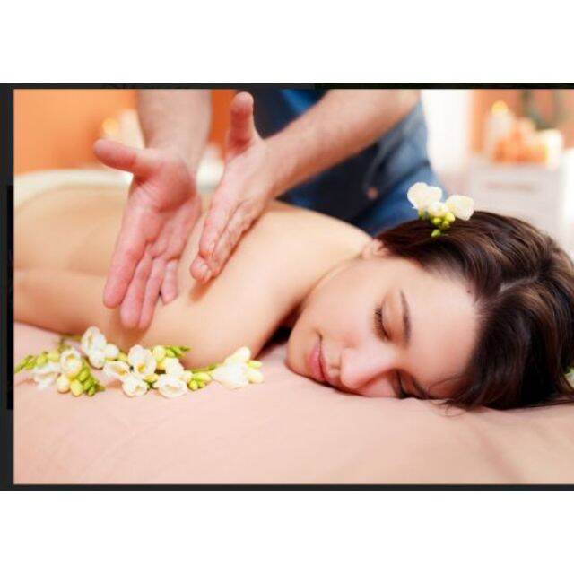 Tranh 3D 2 mặt dán trang trí cửa kính quán Spa