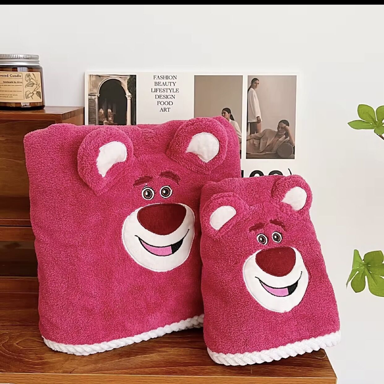SET KHĂN TẮM KHĂN MẶT GẤU DÂU LOTSO