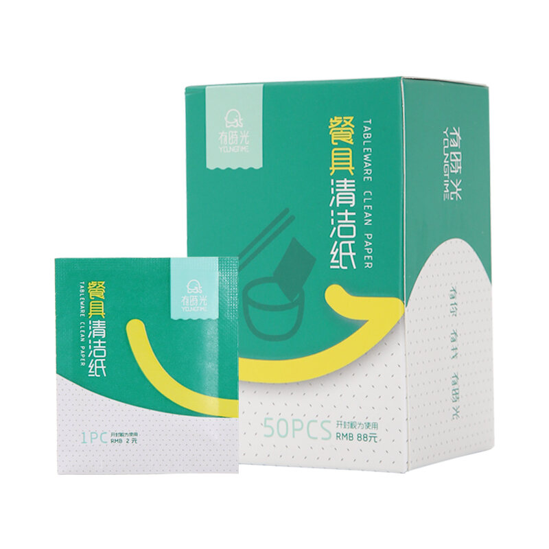 Bát đũa giấy khử trùng bộ đồ ăn bông miếng cồn dùng một lần giấy vệ sinh - ảnh sản phẩm 2