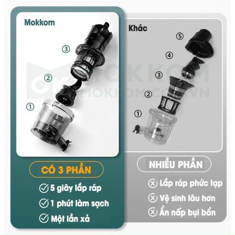Máy ép chậm mokkom MK199 /Hàng chính hãng
