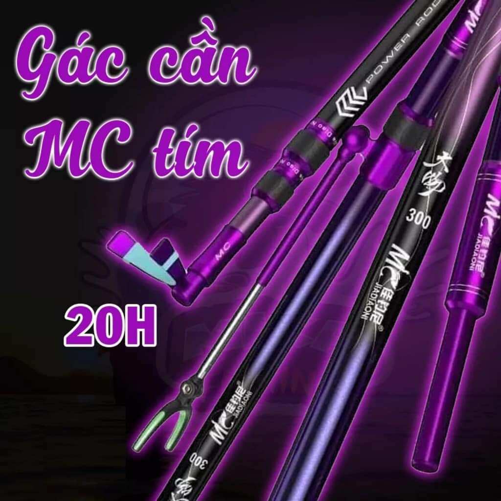 Gác cần mc tím 20h- gác cần săn hàng câu đài