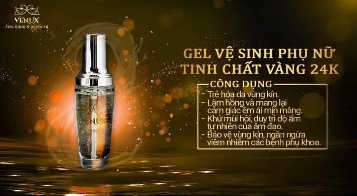 Gel Vệ Sinh Tinh Chất Vàng Venux - Lựa Chọn Số 1