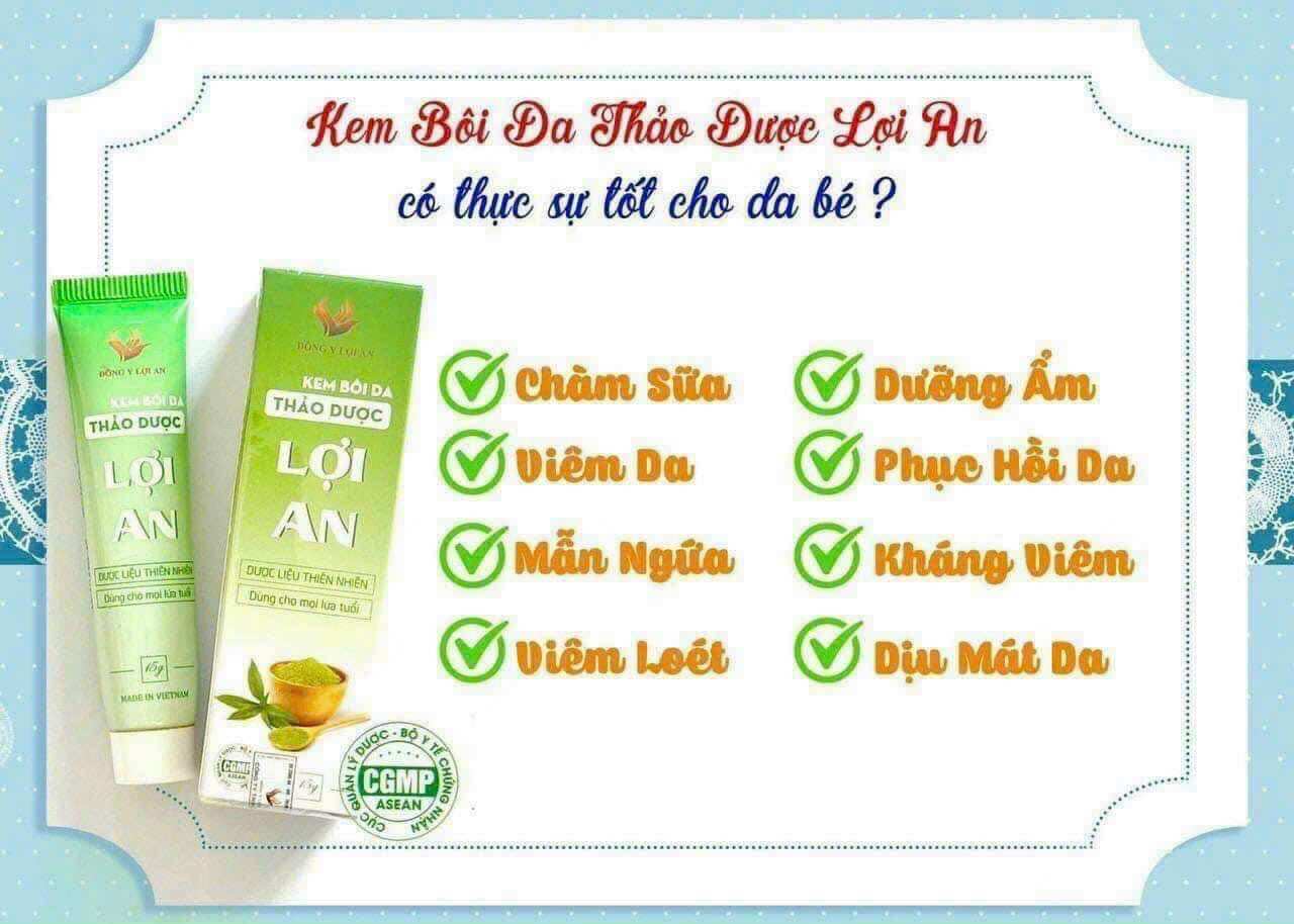 Kem bôi da thảo dược Lợi An 15g cho mọi lứa tuổi