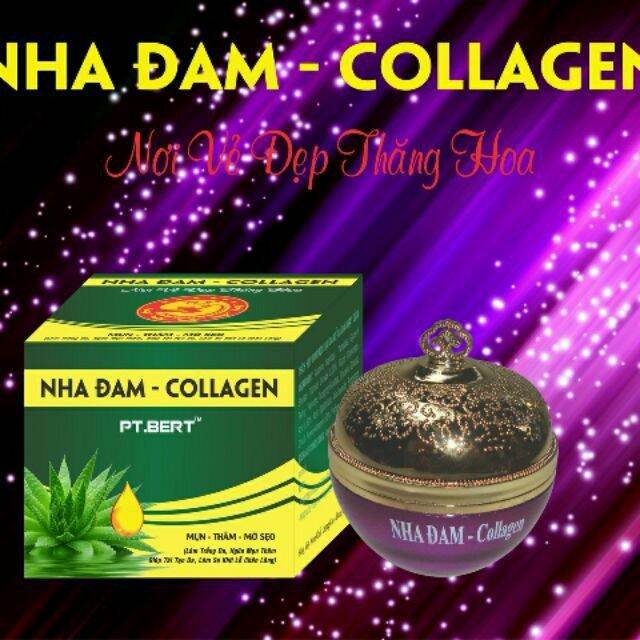 Kem mụn nha đam collagen.