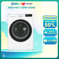 [GIAO TẠI HCM] Máy giặt LG AI DD Inverter 10 kg FV1410S4W1 - Thêm đồ trong khi giặt - Vệ sinh lồng giặt - Cho phép điều khiển máy giặt từ xa