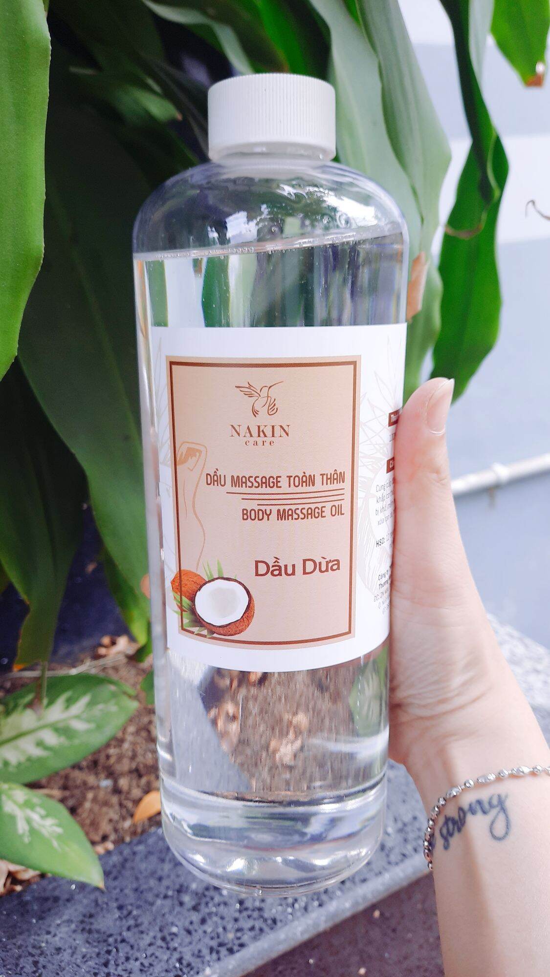 DẦU DỪA ÉP LẠNH MASSAGE TOÀN THÂN 1000ML