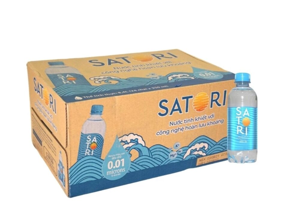 nước uống tinh khiết satori 350ml 24 chai