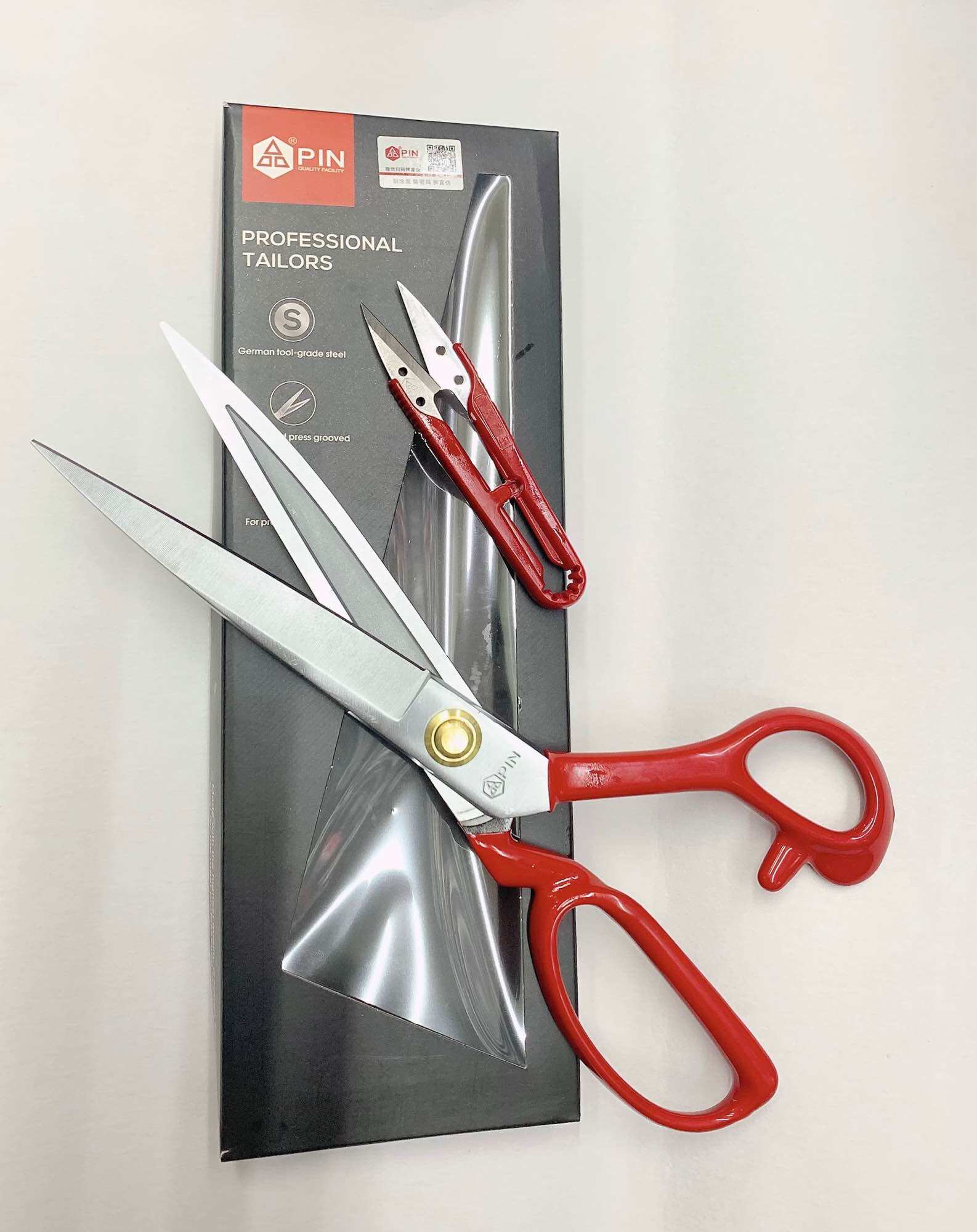 Kéo cắt vải cao cấp hiệu pin, kéo thợ may pin có 3 cỡ