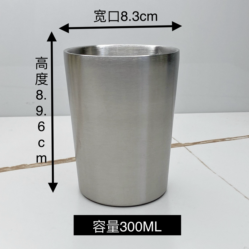 Cốc Inox Hai Lớp 304 Kiểu Hàn Quốc Cốc Uống Nước Chống Nóng Cốc Uống Bia Nướng Thịt Nhà Hàng Chống Rơi Cốc Uống Trà Khắc Chữ