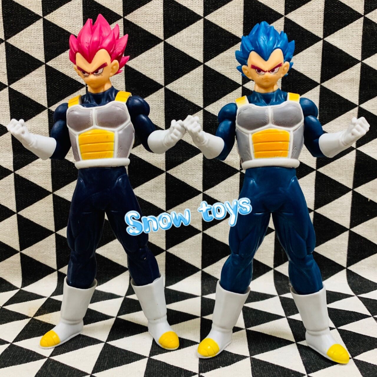 Mô hình Dragon Ball Super - Mô hình Vegeta Super Saiyan God - Vegeta tóc đỏ - Vegeta tóc xanh Cao 18cm