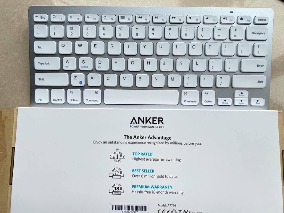 #có feedback  [iOS / Android / Mac / Windows] Bàn phím không dây Bluetooth - Anker Ultra Slim Nhật