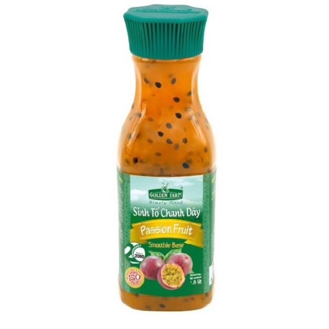 Sinh tố chanh dây golden farm chai 1 lít