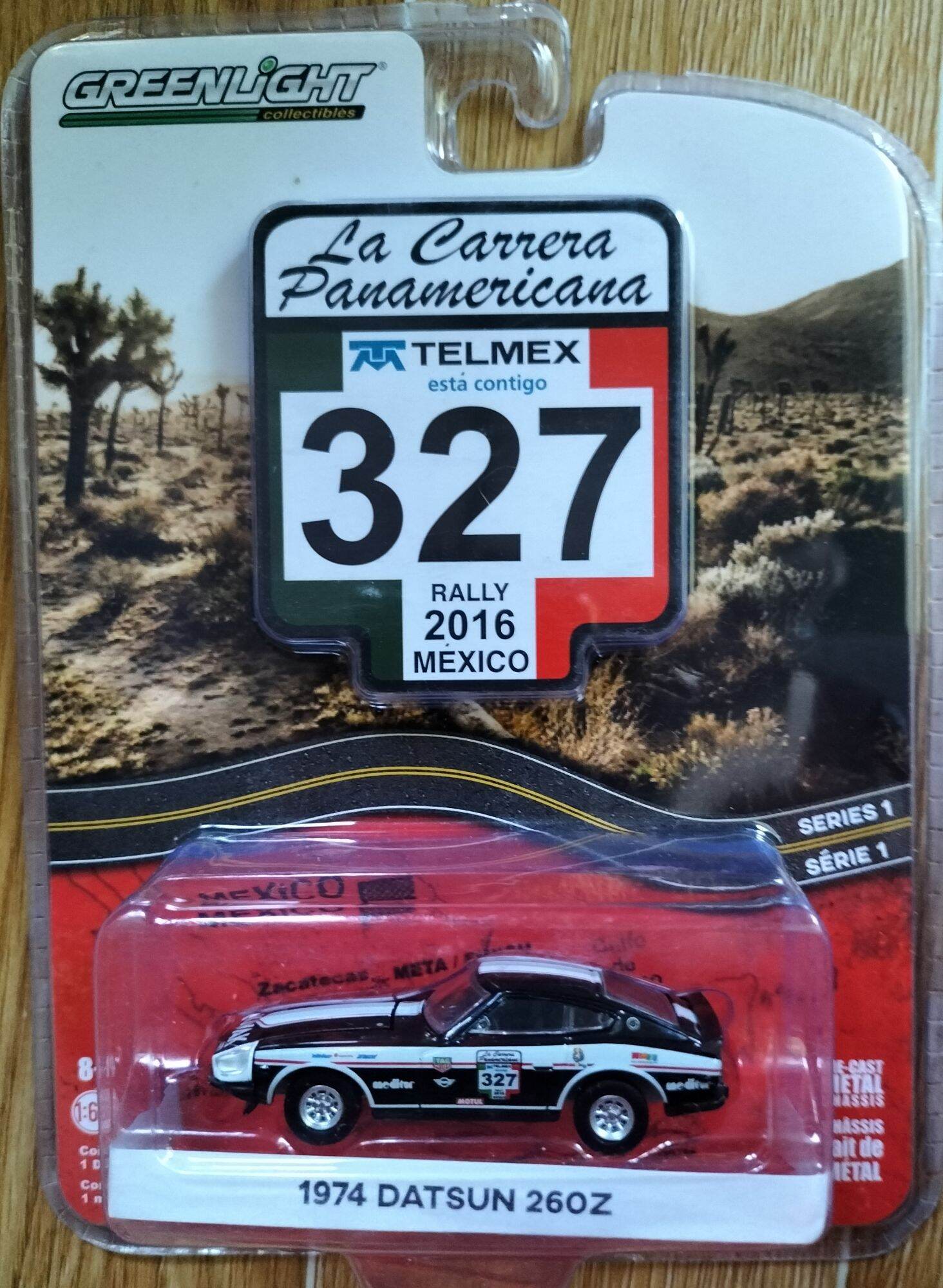 Xe mô hình greenlight: la carrera panamericana 1974 datsun 240z