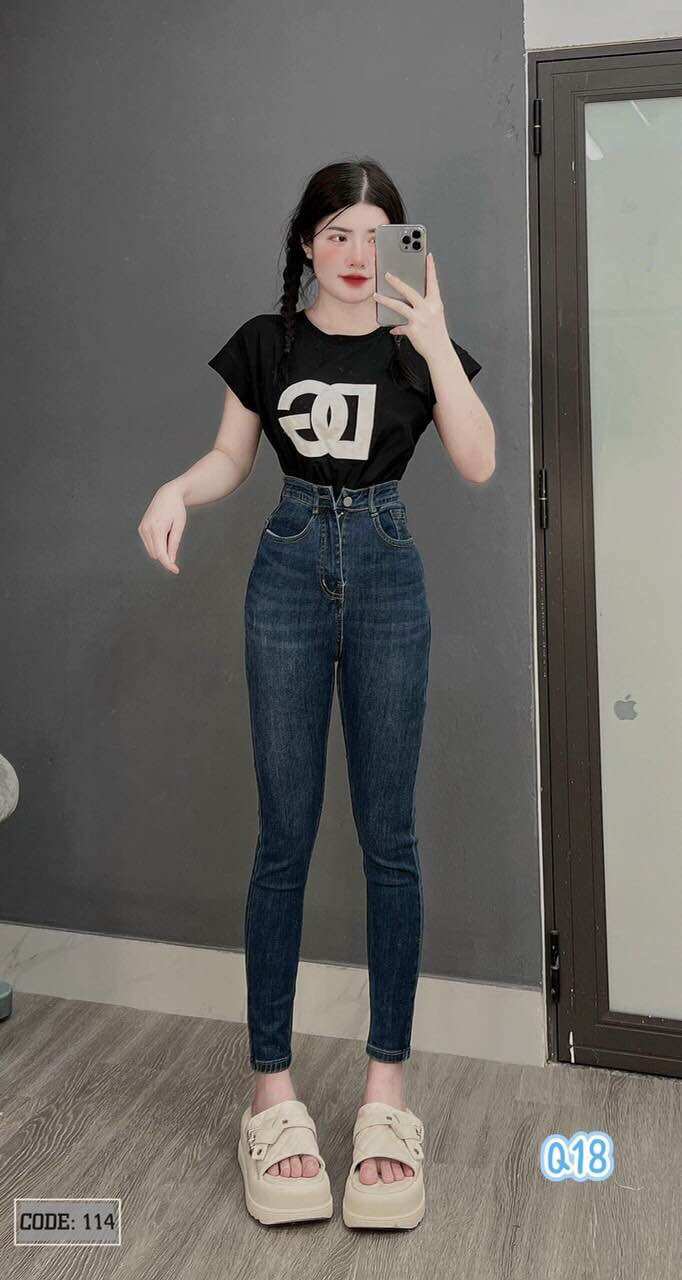 Quần jean ôm co giãn