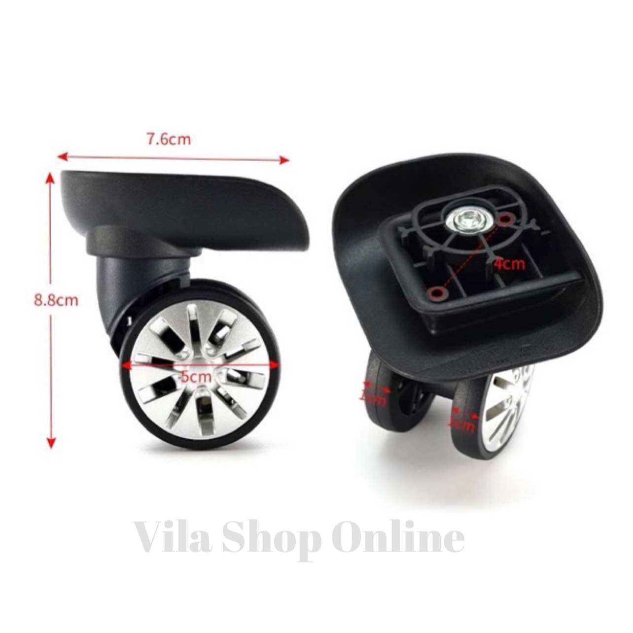 Set 2 Bánh xe xoay thay thế cho vali