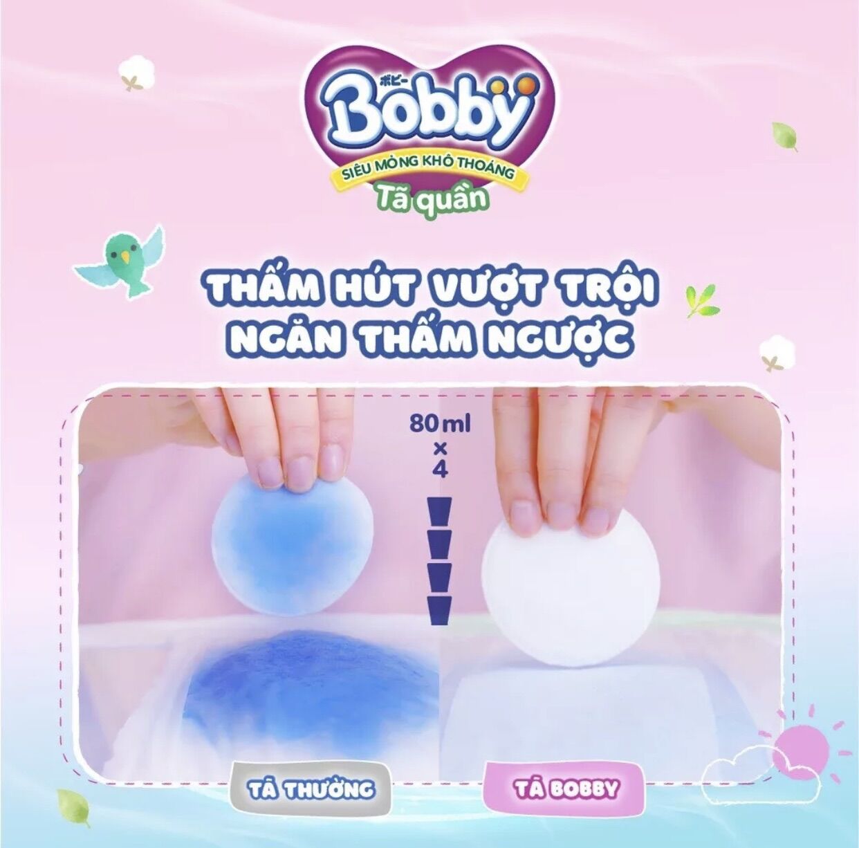Tã quần bobby M74 +6/L68+6/XL62+6/XXL54+6