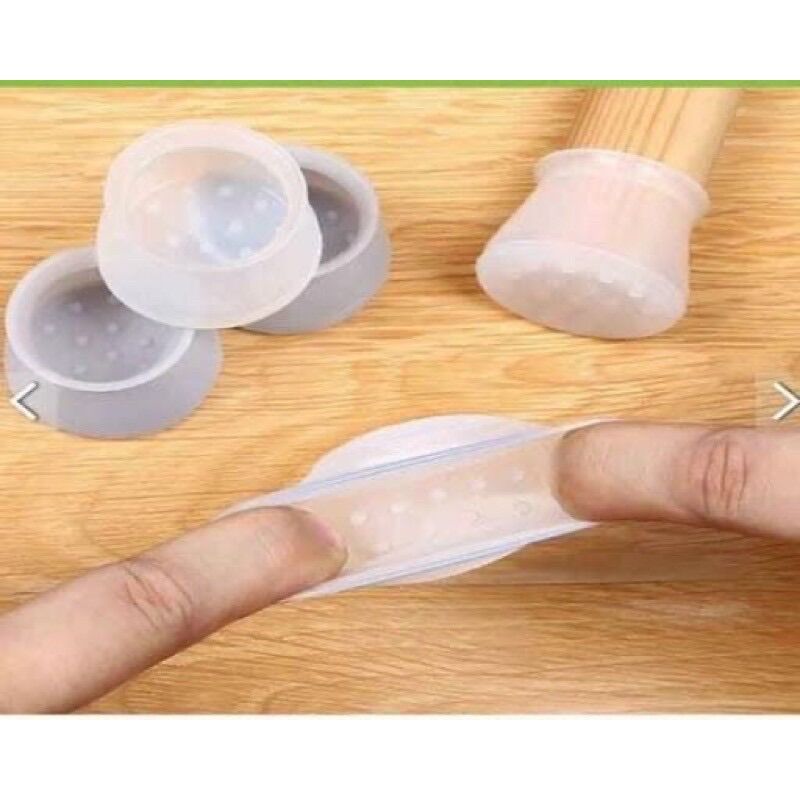 Combo 4 Vỏ Bọc Silicon Chân Bàn Ghế