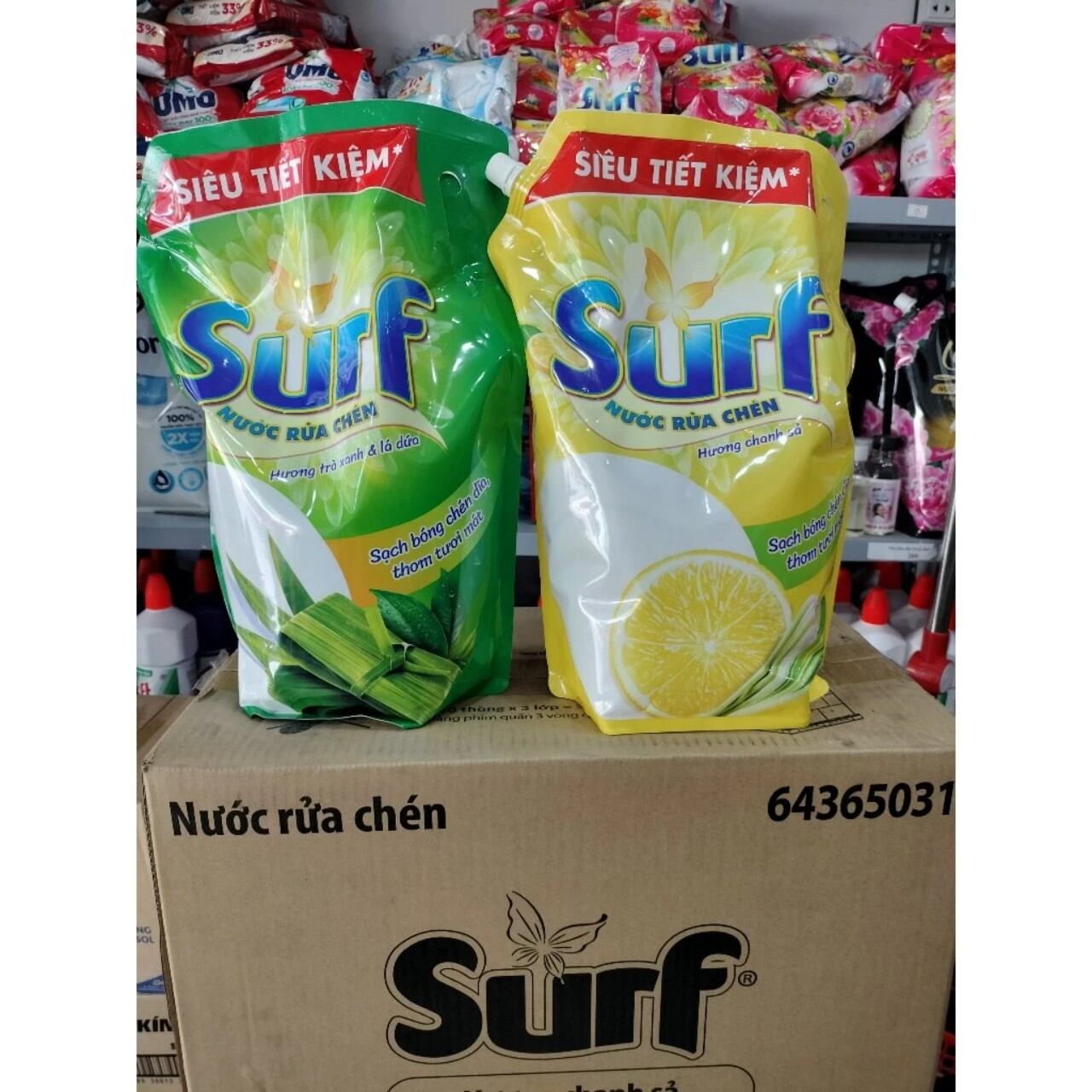 Nước rửa chén Surf túi tiết kiệm 3,4kg