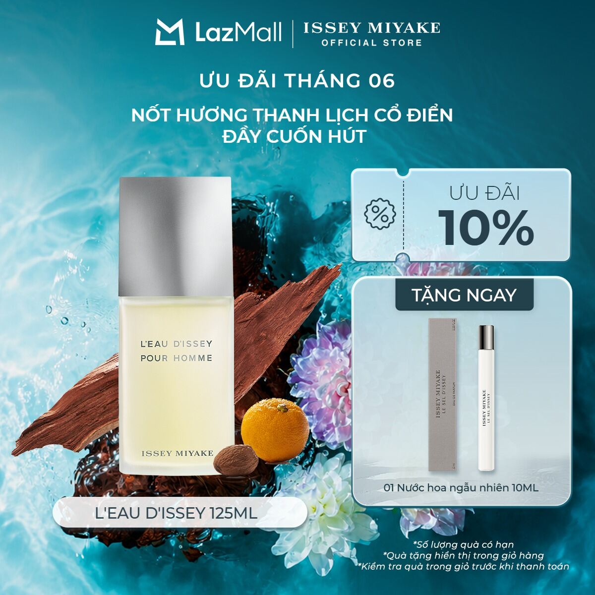 Nước Hoa nam Issey Miyake L'Eau D'Issey Pour Homme Eau De Toilette 125ml