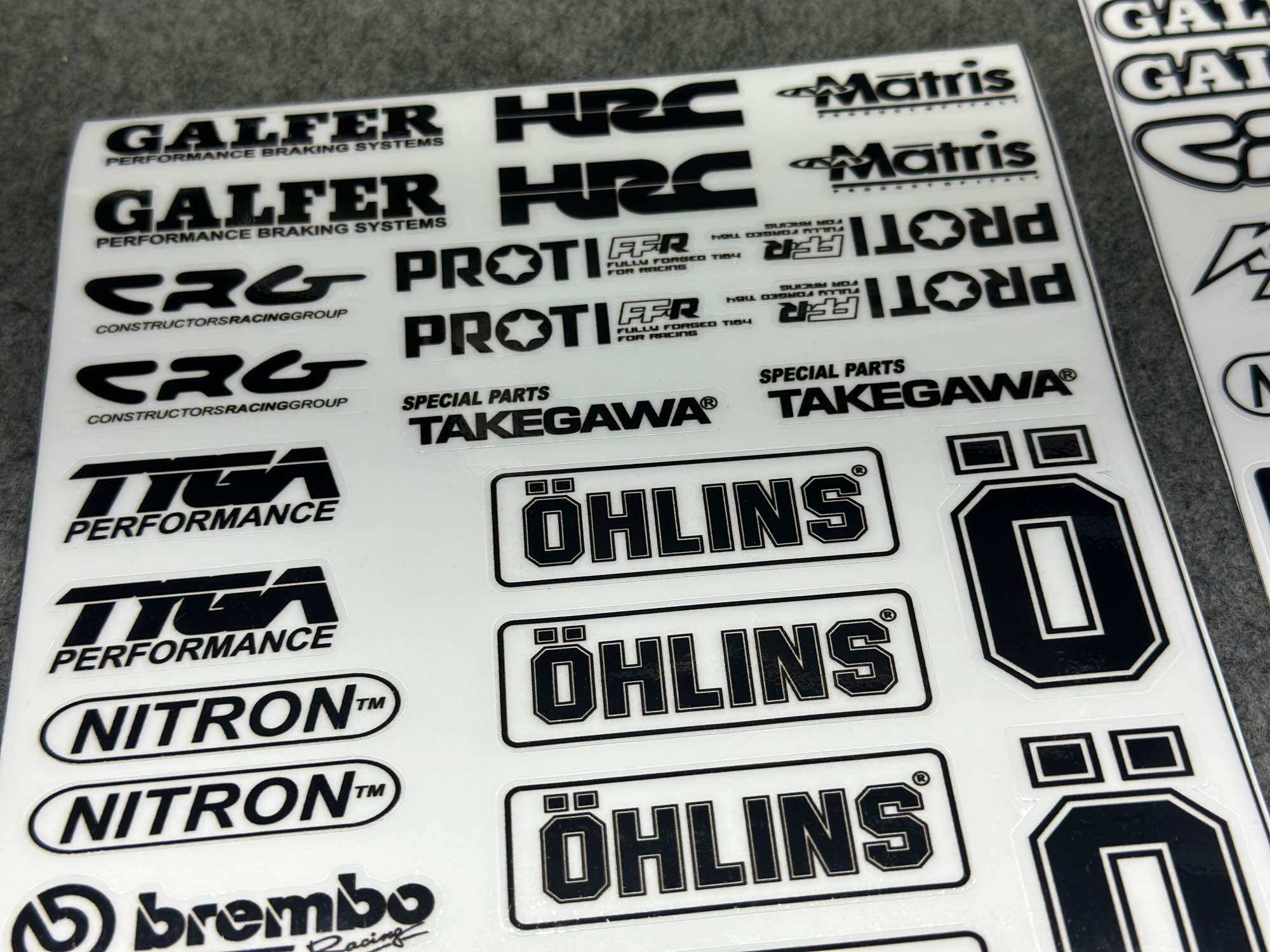 [ 1 TẤM ] TEM STICKER TRẮNG ĐEN TRONG SUỐT ( DÁN XE TRẮNG ) DÁN TRANG TRÍ XE