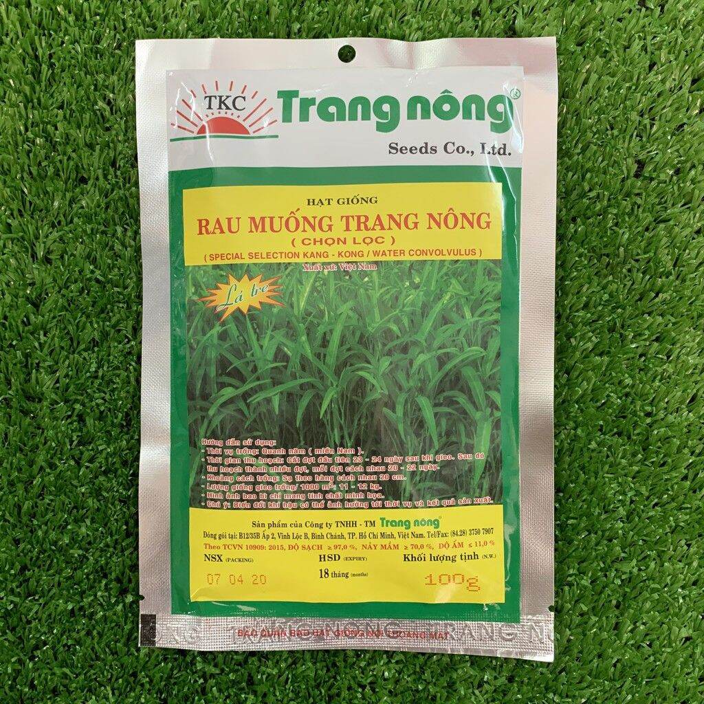 [HCM]Gói 100Gr hạt giống Rau Muống Trang Nông Chất Lượng