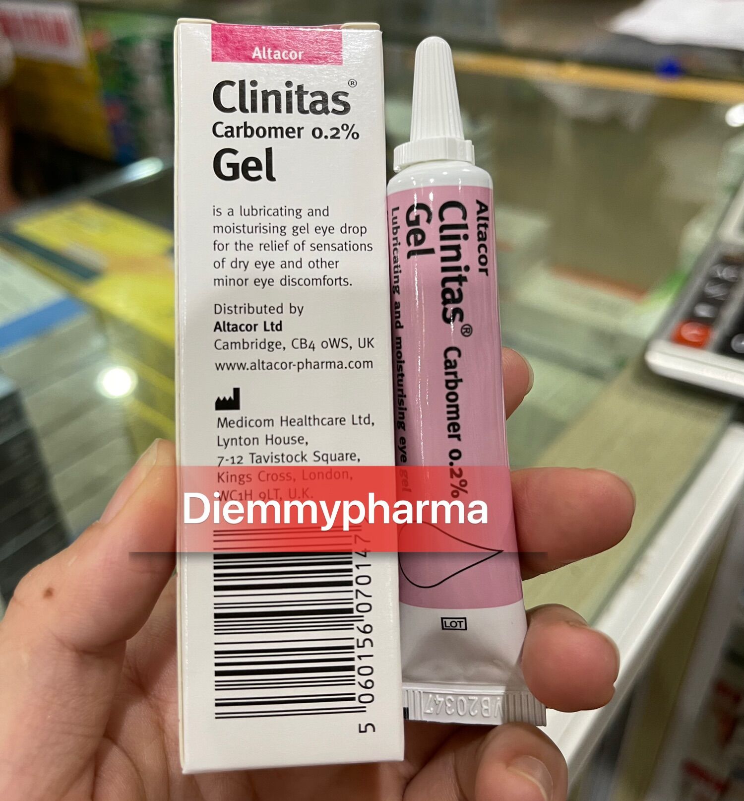 Clinitas gel 0,2% dành cho mắt khô tổn thương giác mạc