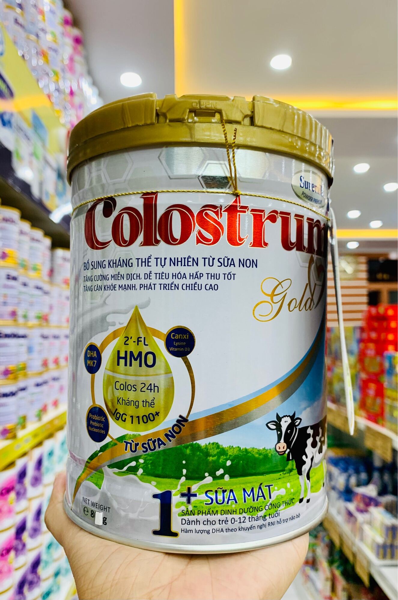 CÔNG TY Sữa mát Suremilk Colostrum Gold 1+ 800g - dành cho bé từ 0-12