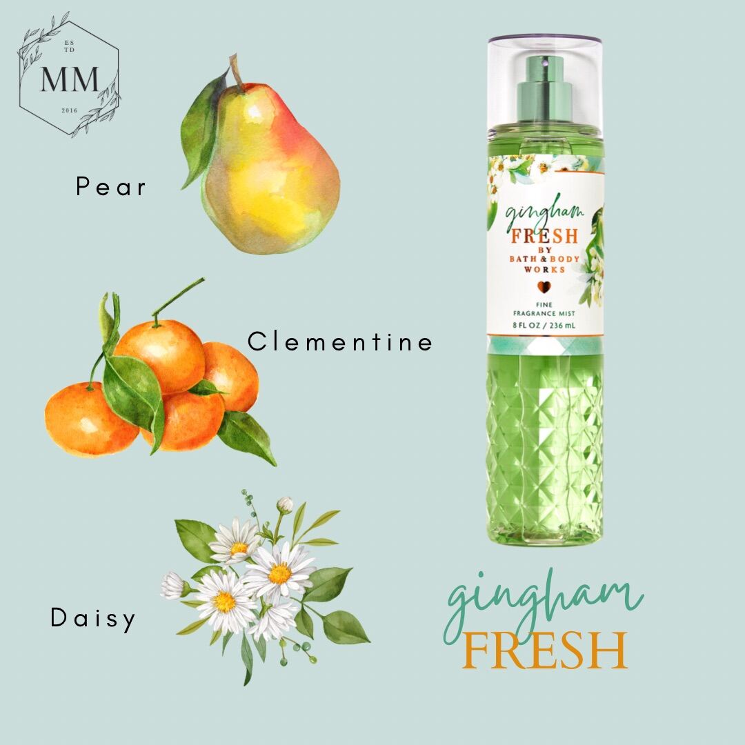 [Moomoocos] Gingham Fresh - Xịt thơm toàn thân Bath &amp; Body Works Body Mist