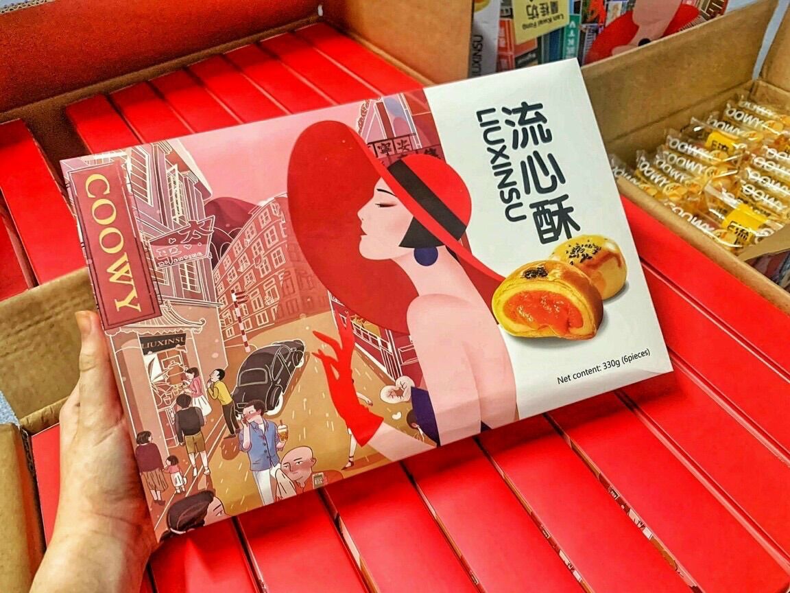 Bánh nhân trứng chảy liuxinsu hiệu coowy
