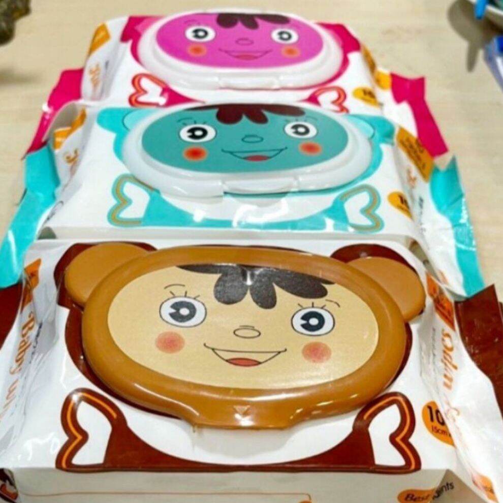 COMBO 5 GÓI  Khăn Ướt Baby Wipes 150g 100 Tờ.
