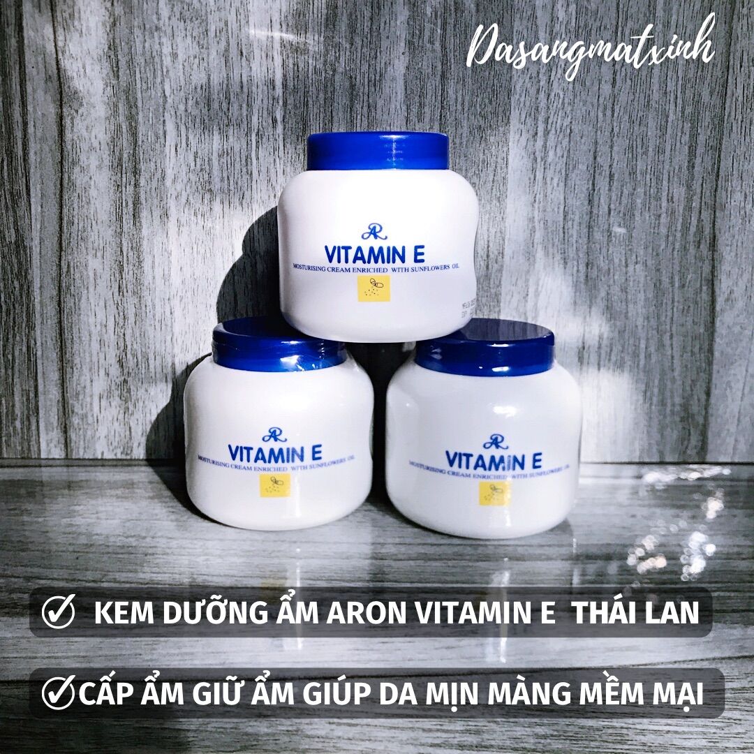 Kem dưỡng ẩm dưỡng trắng da Vitamin E Aron Thái Lan 200ml